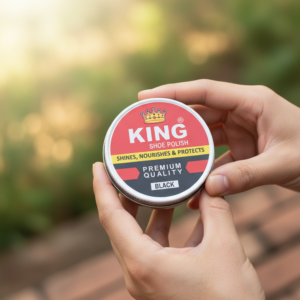 Deep Black Shoe Polish – King Premium Leather Shine & Protection 3