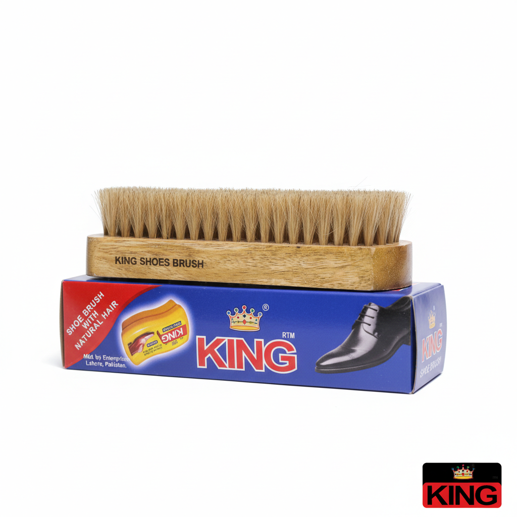 King Premium Natural Hair Professional Shoe Polishing Brush 1