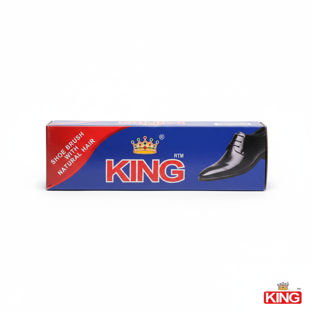 King Premium Natural Hair Professional Shoe Polishing Brush 4