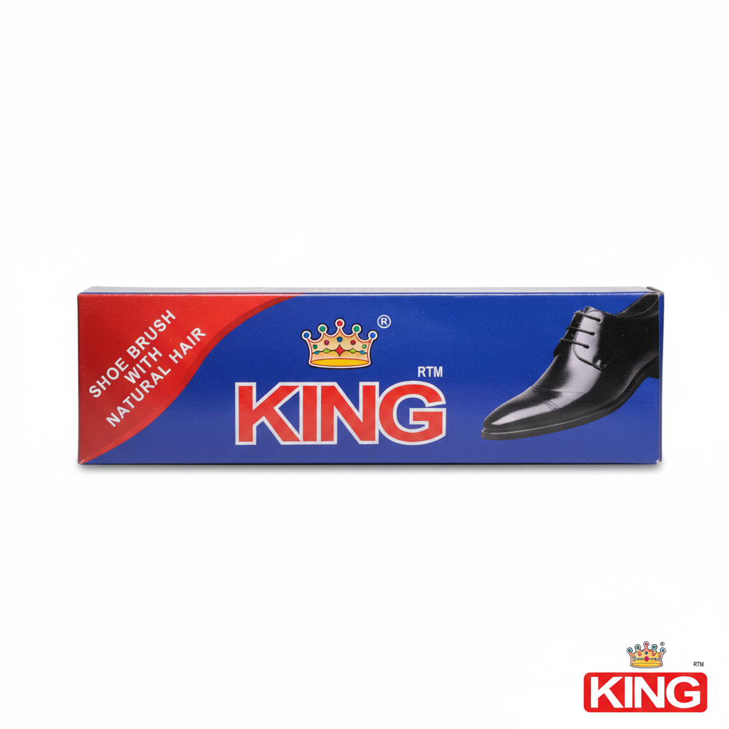 King Premium Natural Hair Professional Shoe Polishing Brush 2