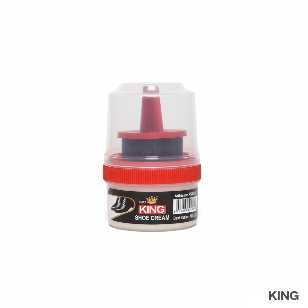 Super King Premium Leather Shoe Cream with Applicator 1
