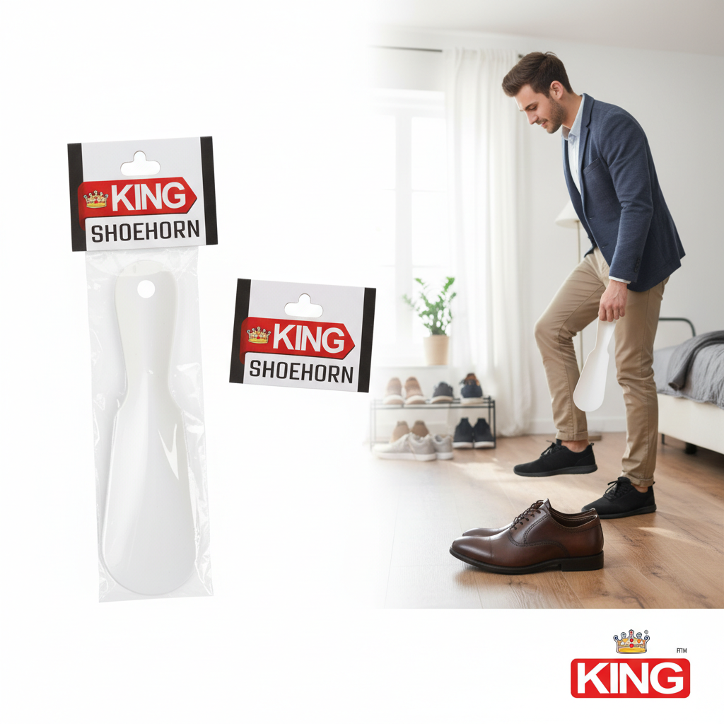 King Premium Shoe Horn – Classic White Shoe Wearing Aid 4