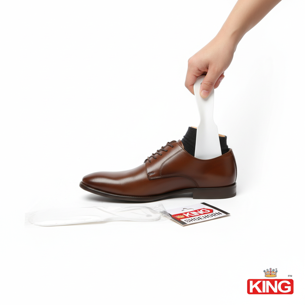 King Premium Shoe Horn – Classic White Shoe Wearing Aid 3