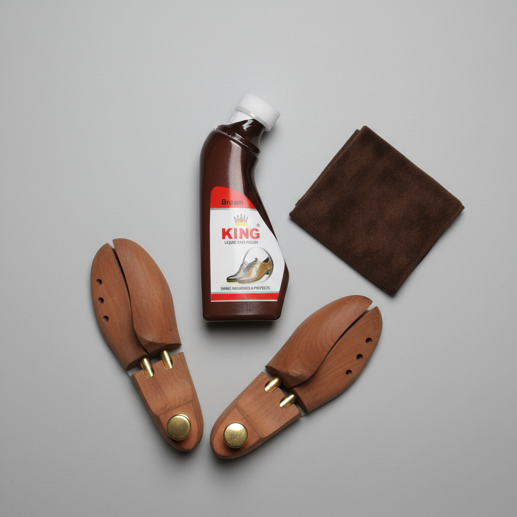 King Premium Brown Liquid Shoe Polish 4